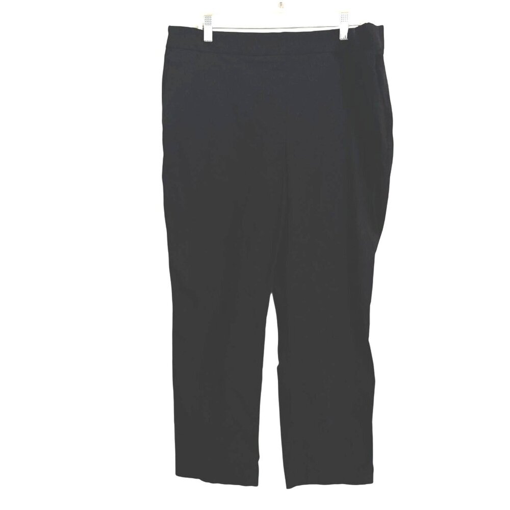 Black Plus Size Stretch Straight Leg Dress Pants By Hiary Radley
